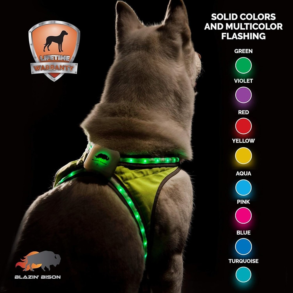 Small Dog LED Harness - USB Rechargeable - Picture 3 of 3